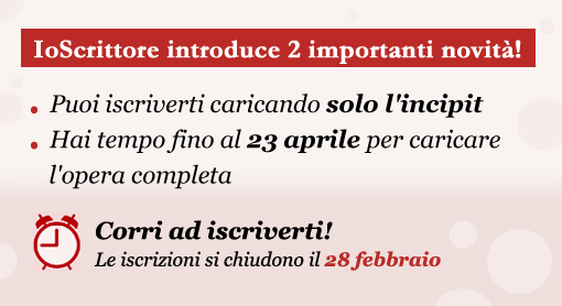 Non perdere l'occasione di partecipare al Torneo Letteraio IoScrittore