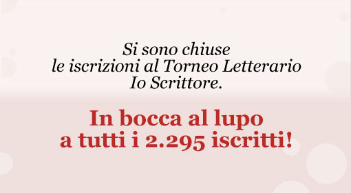 Martedì 4 marzo al via la prima fase del Torneo Letterario IoScrittore