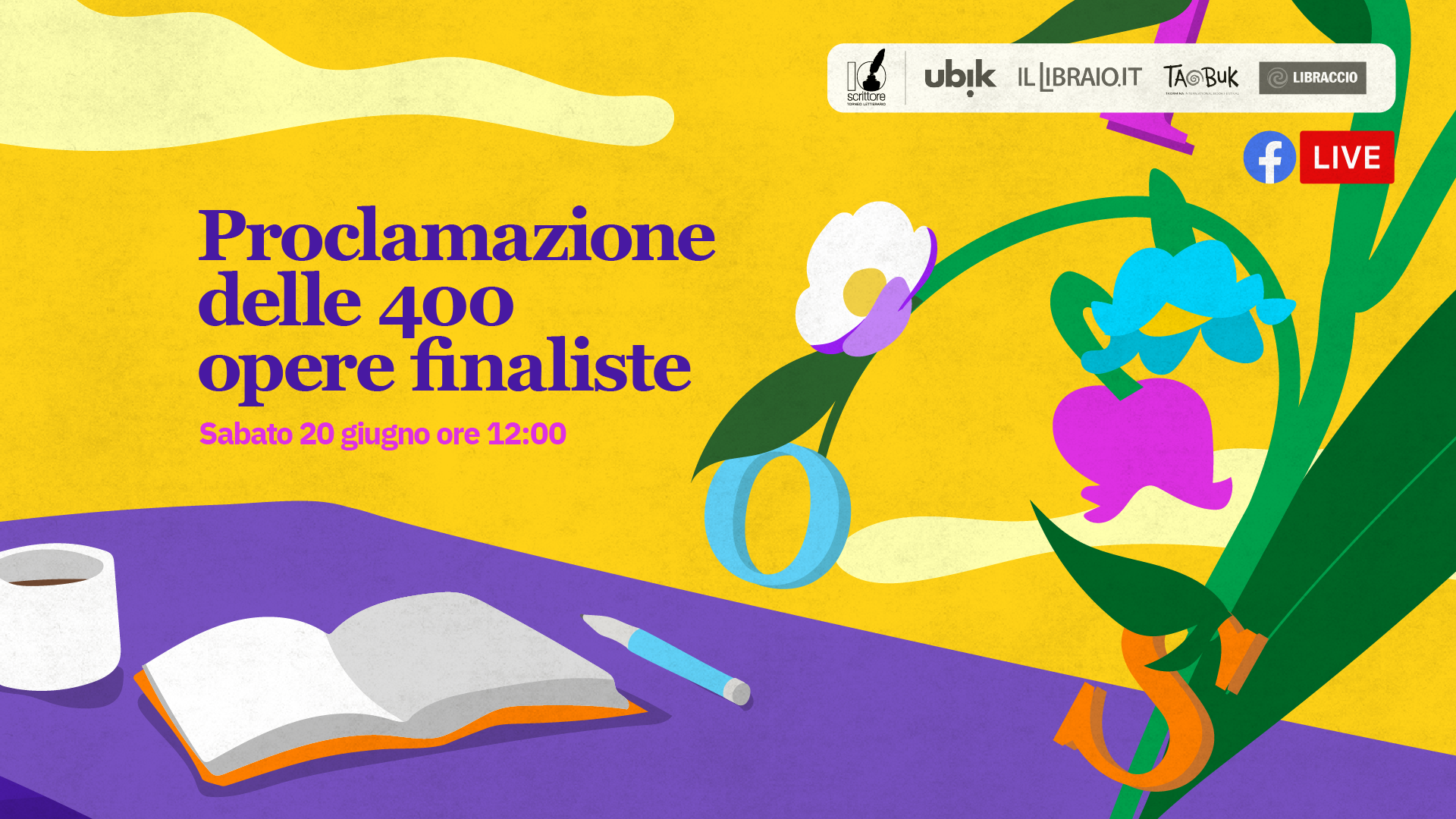 L’annuncio delle 400 opere finaliste di IoScrittore 2026